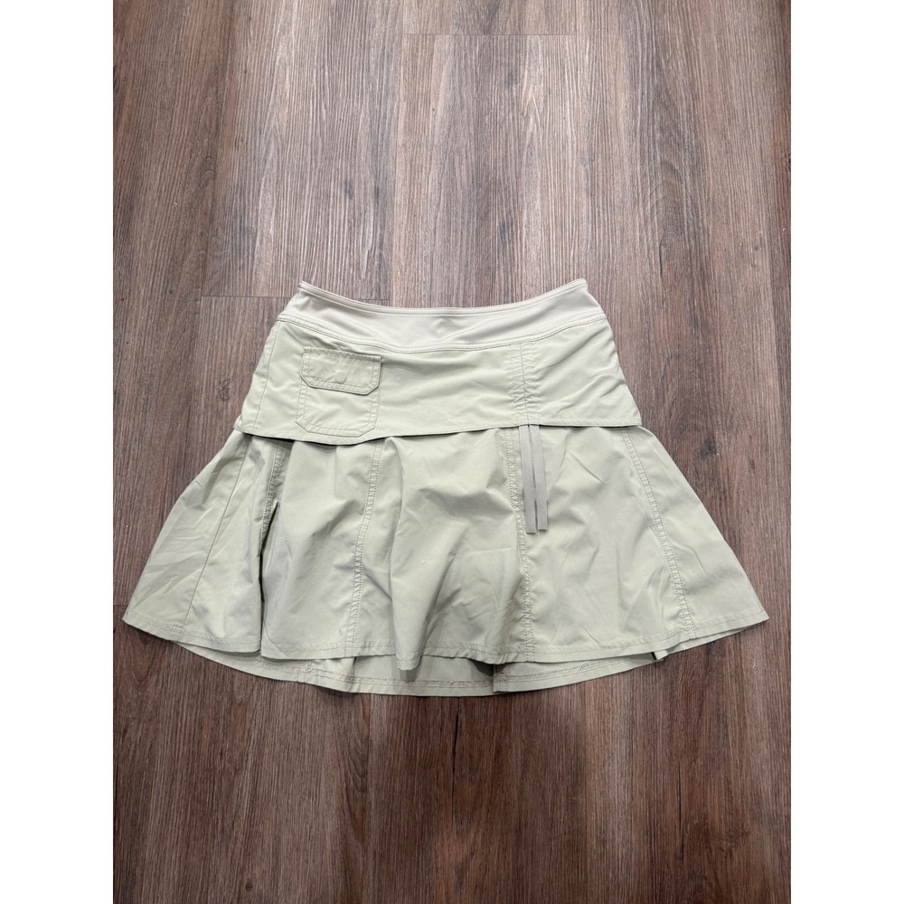 Athleta Khaki Tan Active Skort Built-in Shorts Pockets 219056 Womens Size Small
